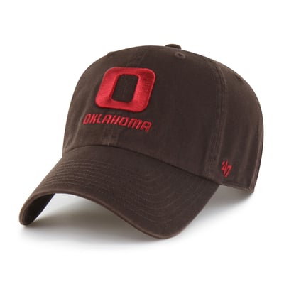  Oklahoma Sooners '47 Vault Clean Up Adjustable Hat - Brown