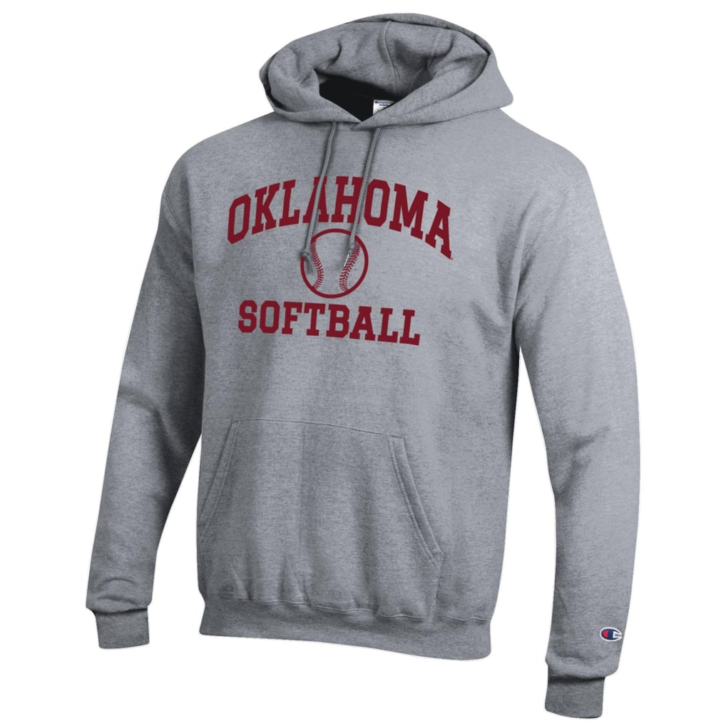 Oklahoma Sooners Champion Softball Icon Pullover Hoodie - Gray