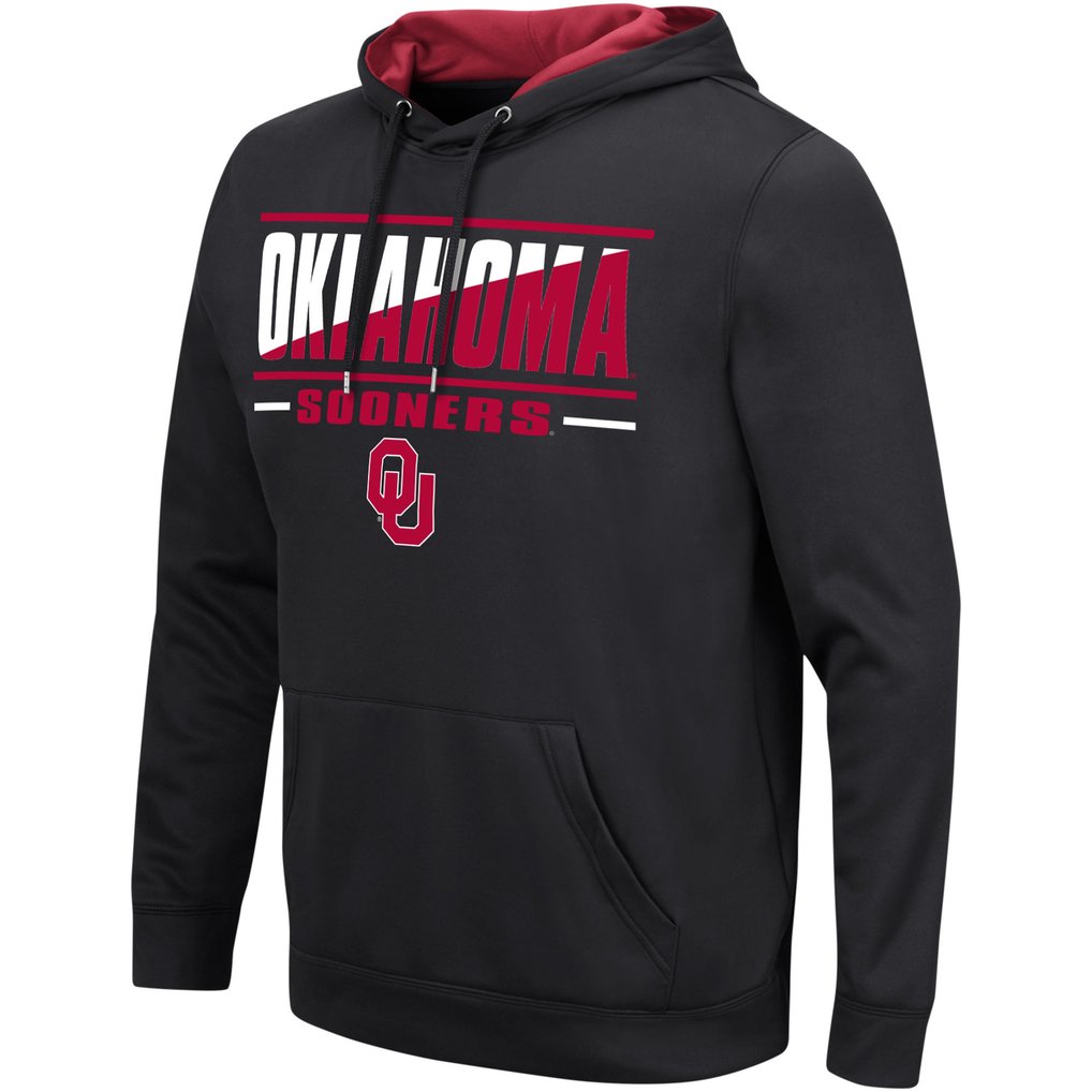 Oklahoma Sooners Colosseum Slash Stack 2.0 Pullover Hoodie - Black