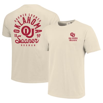 Oklahoma Sooners Comfort Colors Mascot Overlay T-Shirt - Cream