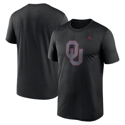 Oklahoma Sooners Jordan Brand Color Pop Logo Legend Performance T-Shirt - Black