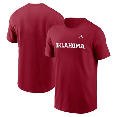 Oklahoma Sooners Jordan Brand Primetime Wordmark T-Shirt - Crimson