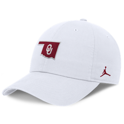 Oklahoma Sooners Jordan Brand Club Dri-FIT Adjustable Hat - White