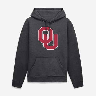Oklahoma Sooners Logo Athletic Sunset Hoodie - Heather Charcoal