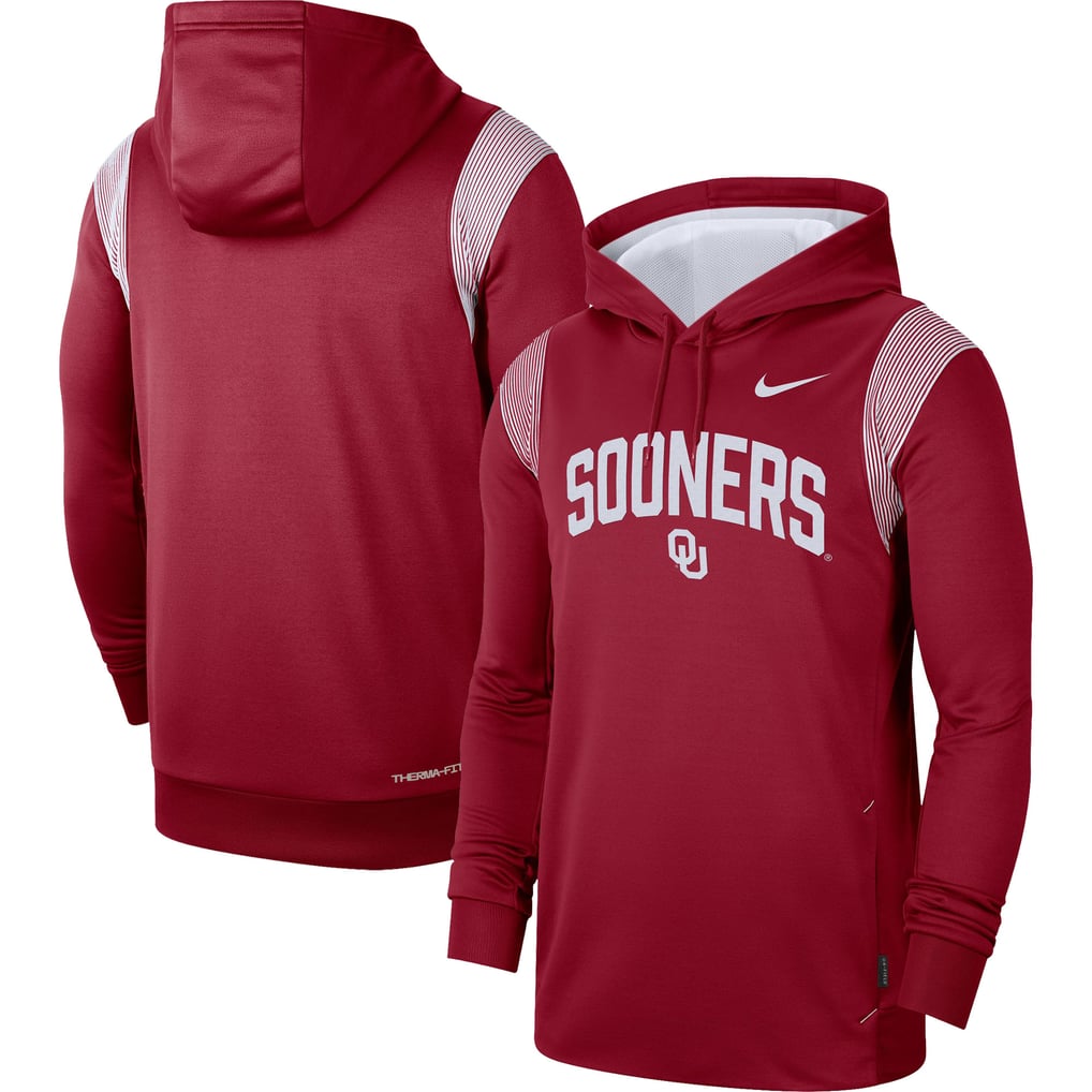 Oklahoma Sooners Nike 2022 Game Day Sideline Performance Pullover Hoodie - Crimson