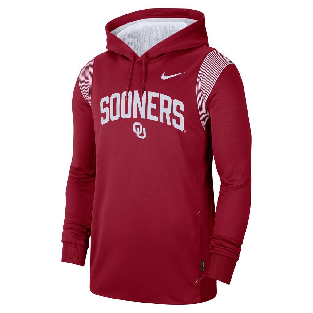 Oklahoma Sooners Nike 2022 Game Day Sideline Performance Pullover Hoodie - Crimson