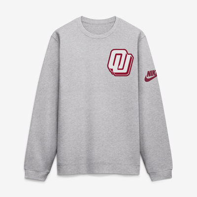 Oklahoma Sooners Nike Legacy Sweatshirt - Heather Gray