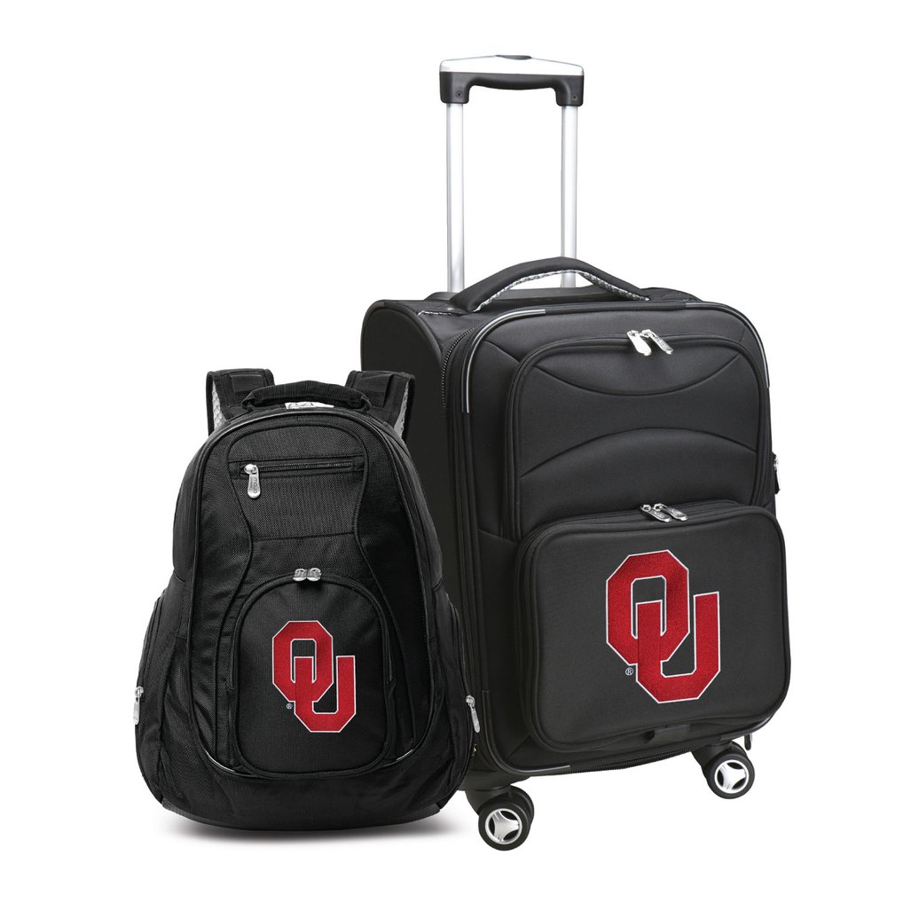 Oklahoma Sooners MOJO Softside Carry-On & Backpack Set - Black