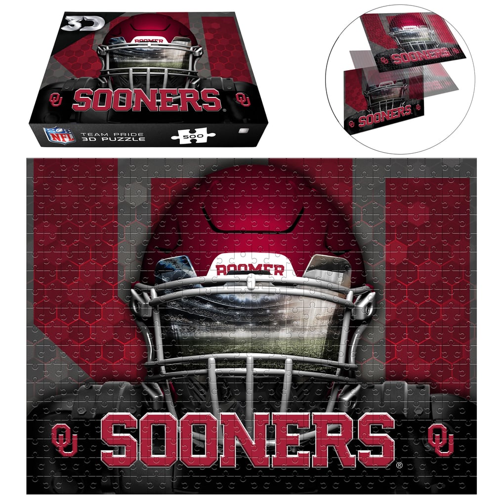 Oklahoma Sooners 18" x 24" 3D Lenticular Facemask Puzzle
