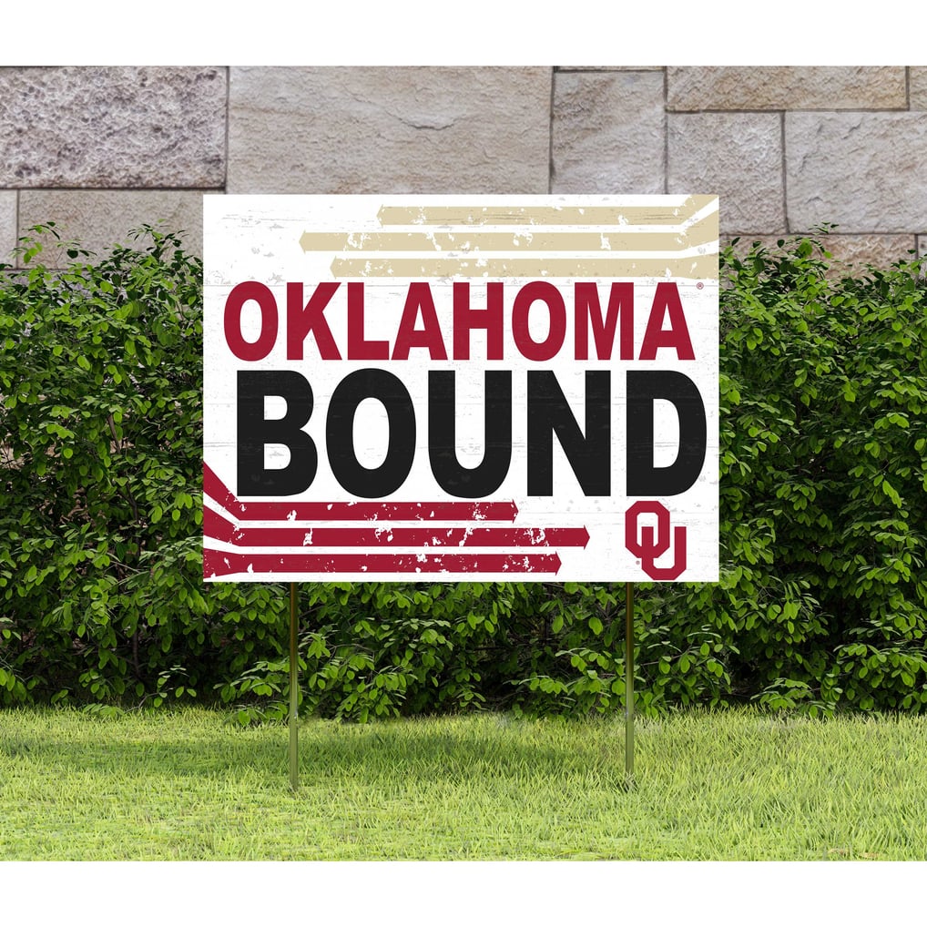 Oklahoma Sooners 18'' x 24'' Bound Yard Sign