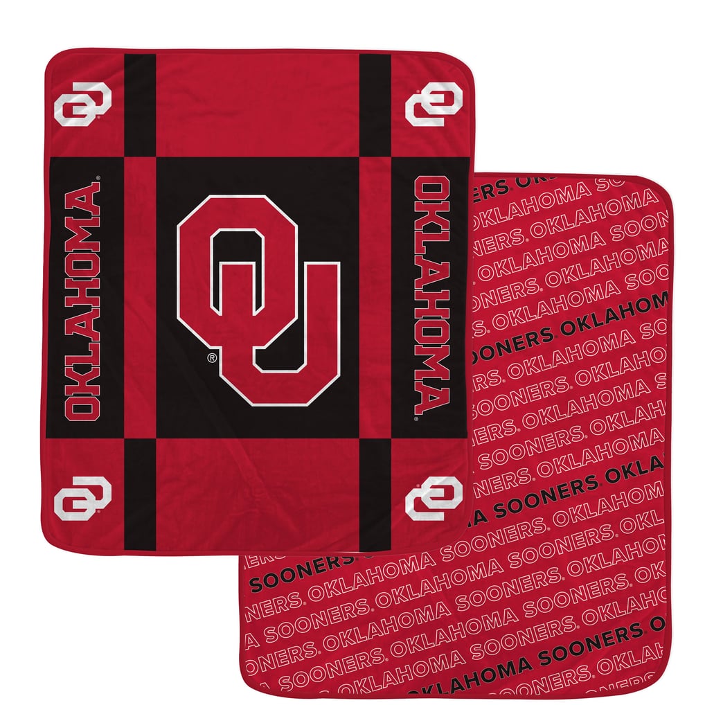 Oklahoma Sooners Pegasus 60” x 70” Reverse Block Wordmark Double-Sided Blanket
