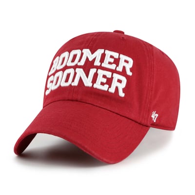  Oklahoma Sooners '47 Unisex Clean Up Adjustable Hat - Crimson