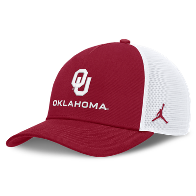 Oklahoma Sooners Jordan Brand Unisex 2026 On-Field Gameday Trucker Hat - Crimson