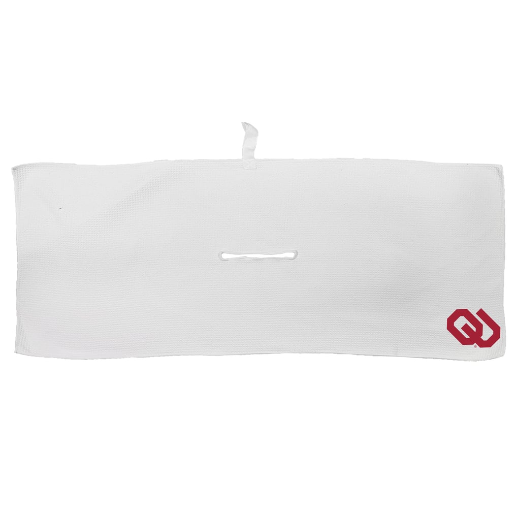 Oklahoma Sooners 16'' x 40'' Microfiber Golf Towel - White