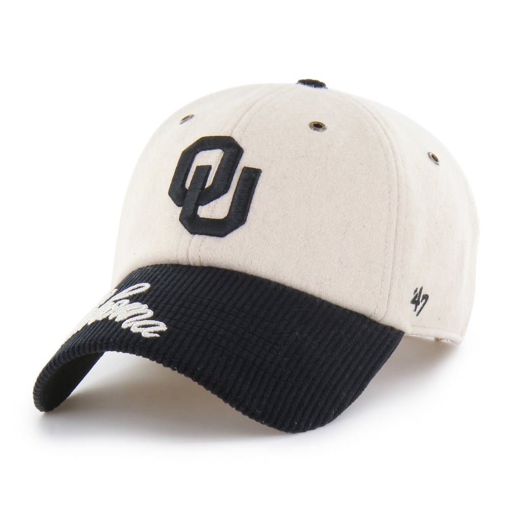 Oklahoma Sooners '47 Women's Rope Script Clean Up Adjustable Hat - White/Black