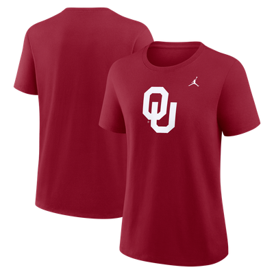 Oklahoma Sooners Jordan Brand Women's Primary Logo T-Shirt - Crimson