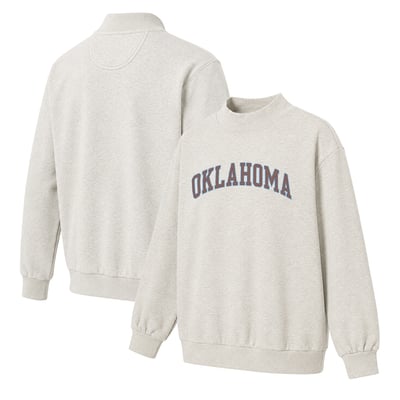  Oklahoma Sooners Women's Monroe Mock Neck Sweatshirt - Oatmeal