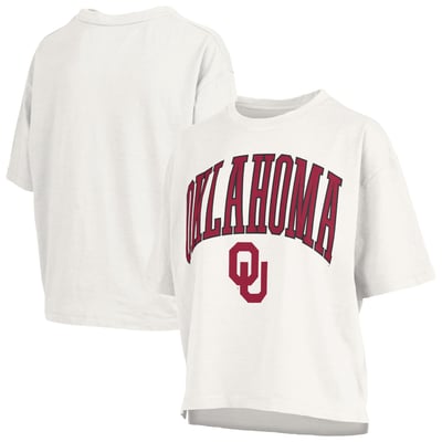  Oklahoma Sooners Pressbox Women's Nelson T-Shirt - White