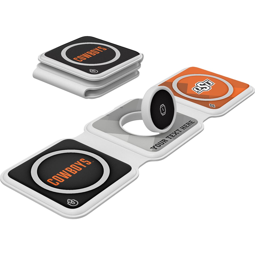 Oklahoma State Cowboys Keyscaper Personalized 3-in-1 Foldable Charger