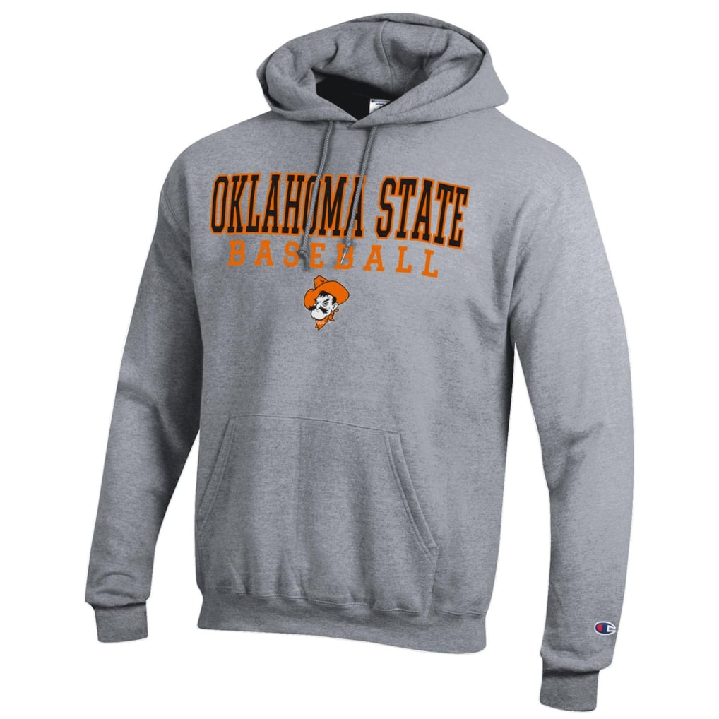 Oklahoma State Cowboys Champion Baseball Stack Pullover Hoodie - Gray