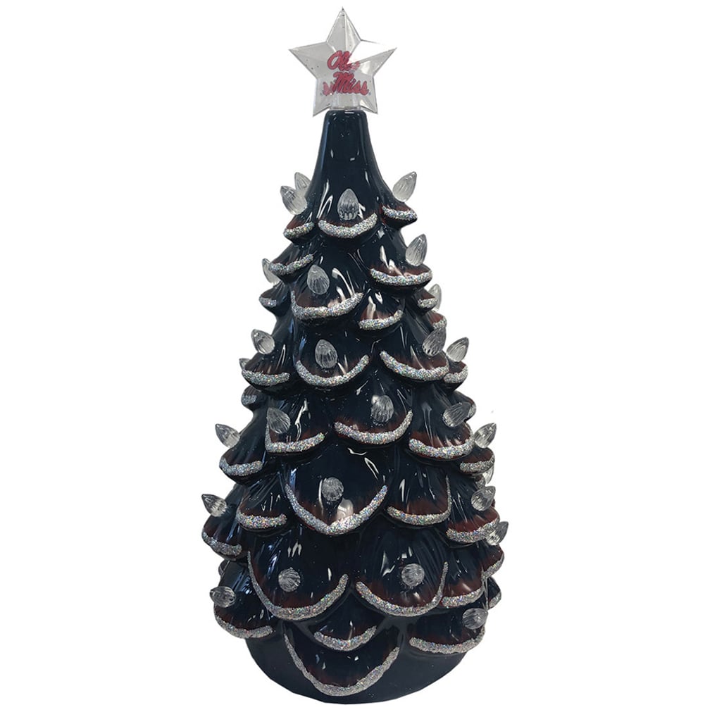 Ole Miss Rebels 14'' Ceramic Tree - Blue