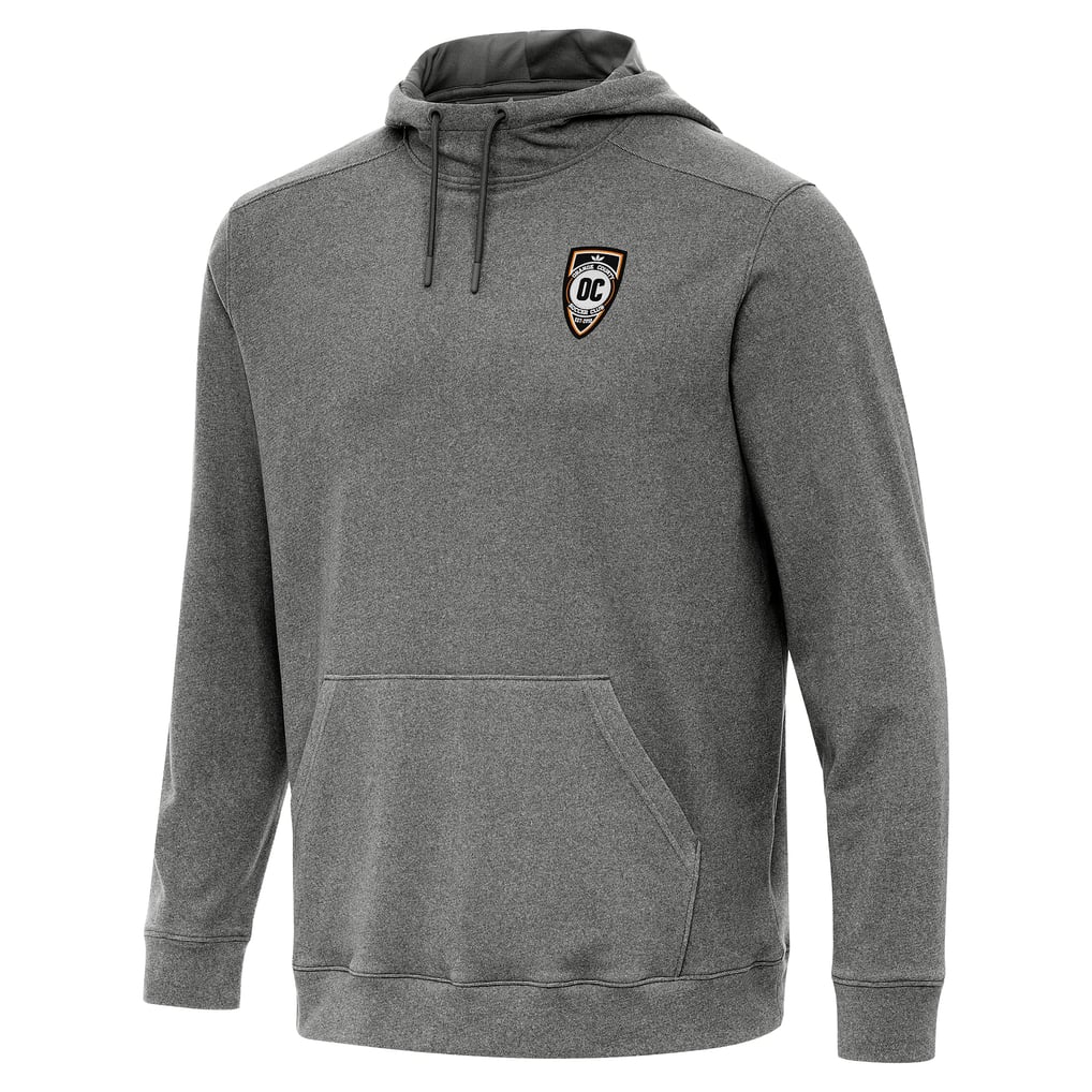 Orange County SC Antigua Cloud Pullover Hoodie - Heather Black