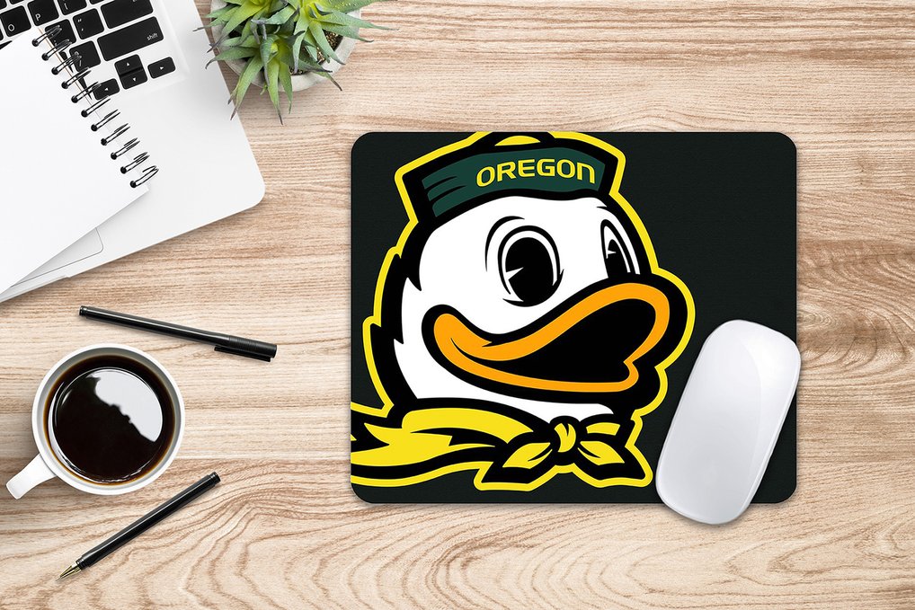 Oregon Ducks Oversized Logo Mouse Pad - Black