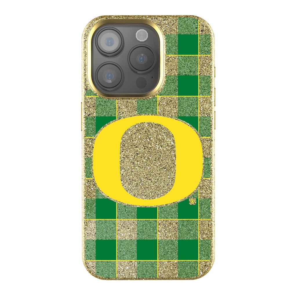 Oregon Ducks Keyscaper Plaid Bling iPhone Case