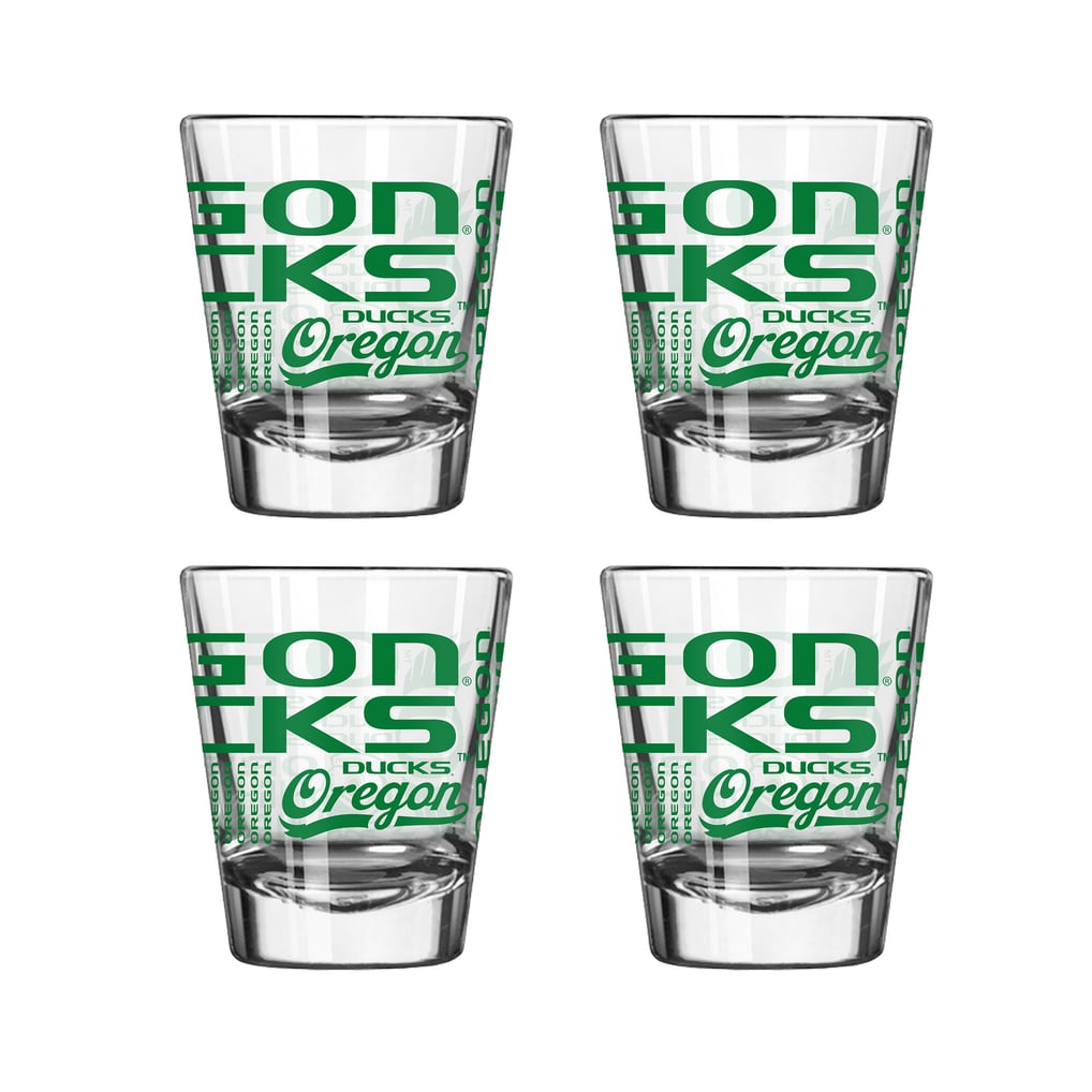 Oregon Ducks Logo Brands 4-Pack 2oz. Shot Glass Set