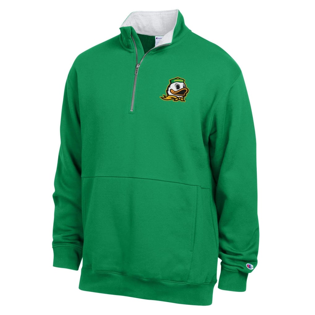  Oregon Ducks Champion Fleece Quarter-Zip Pullover - Green