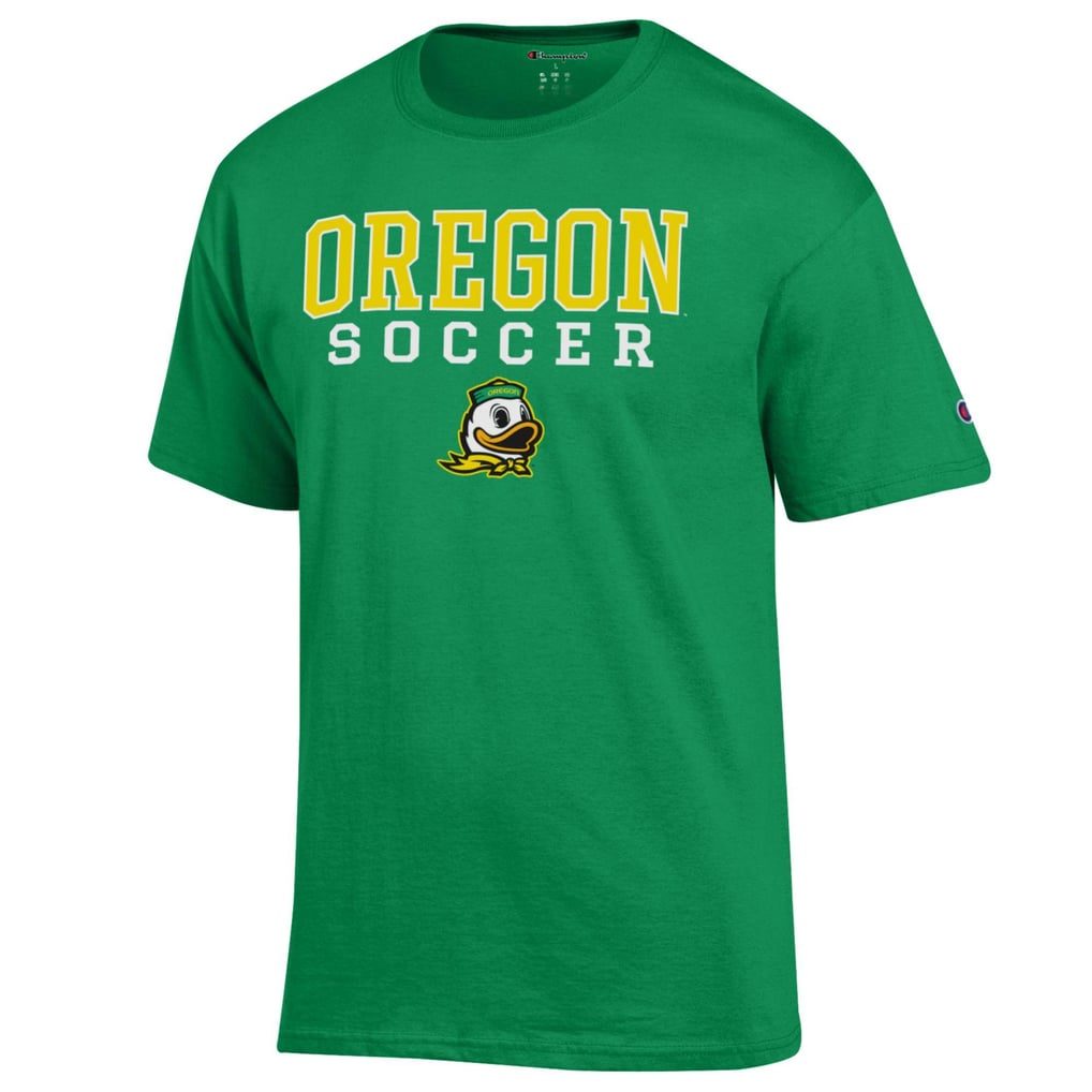 Oregon Ducks Champion Soccer Stack Logo T-Shirt - Green