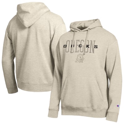  Oregon Ducks Champion All-Star Neutral Stack Hoodie - Oatmeal