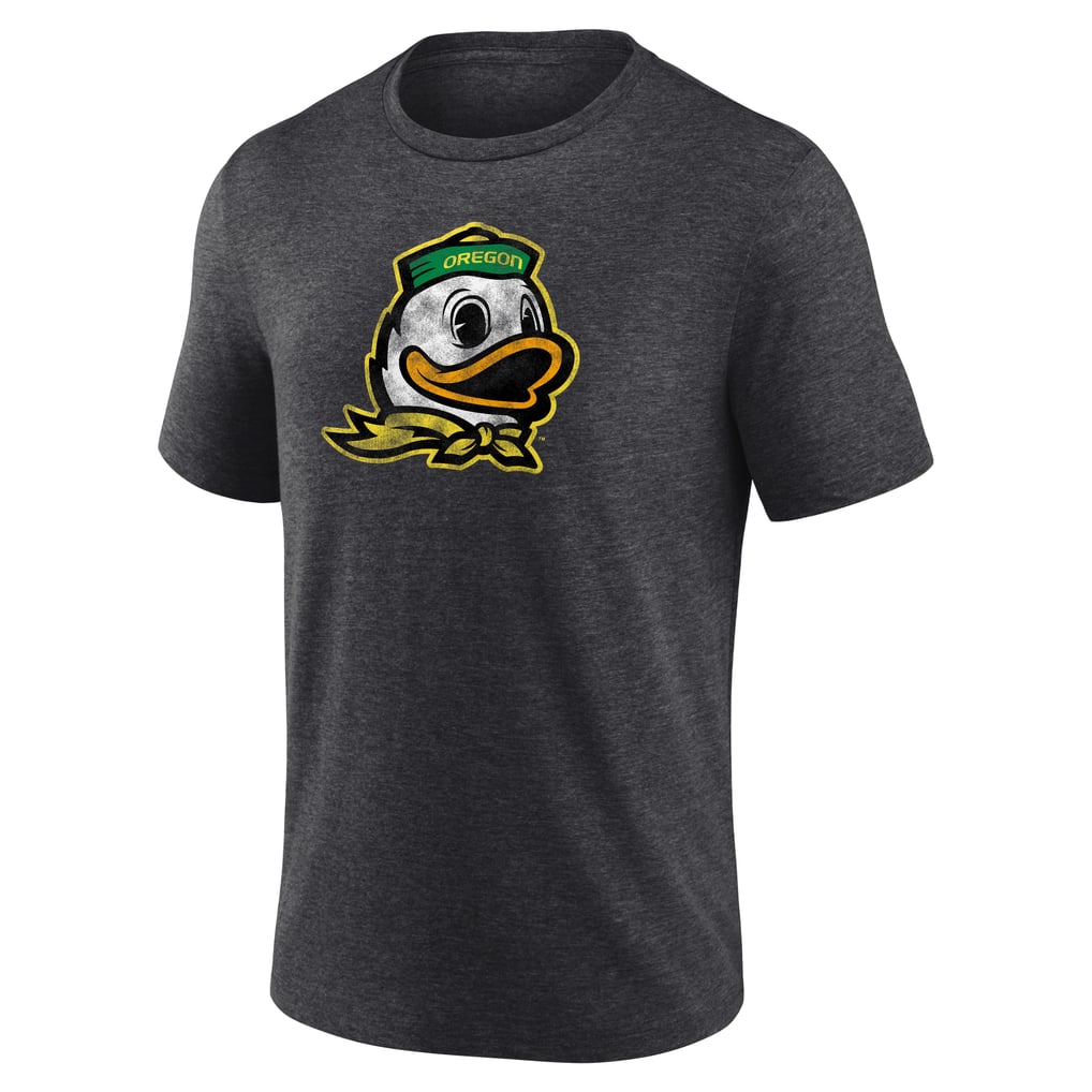 Oregon Ducks Classic Primary Tri-Blend T-Shirt - Charcoal