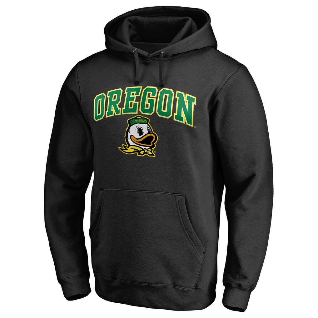 Oregon Ducks Fanatics Campus Logo Pullover Hoodie - Black