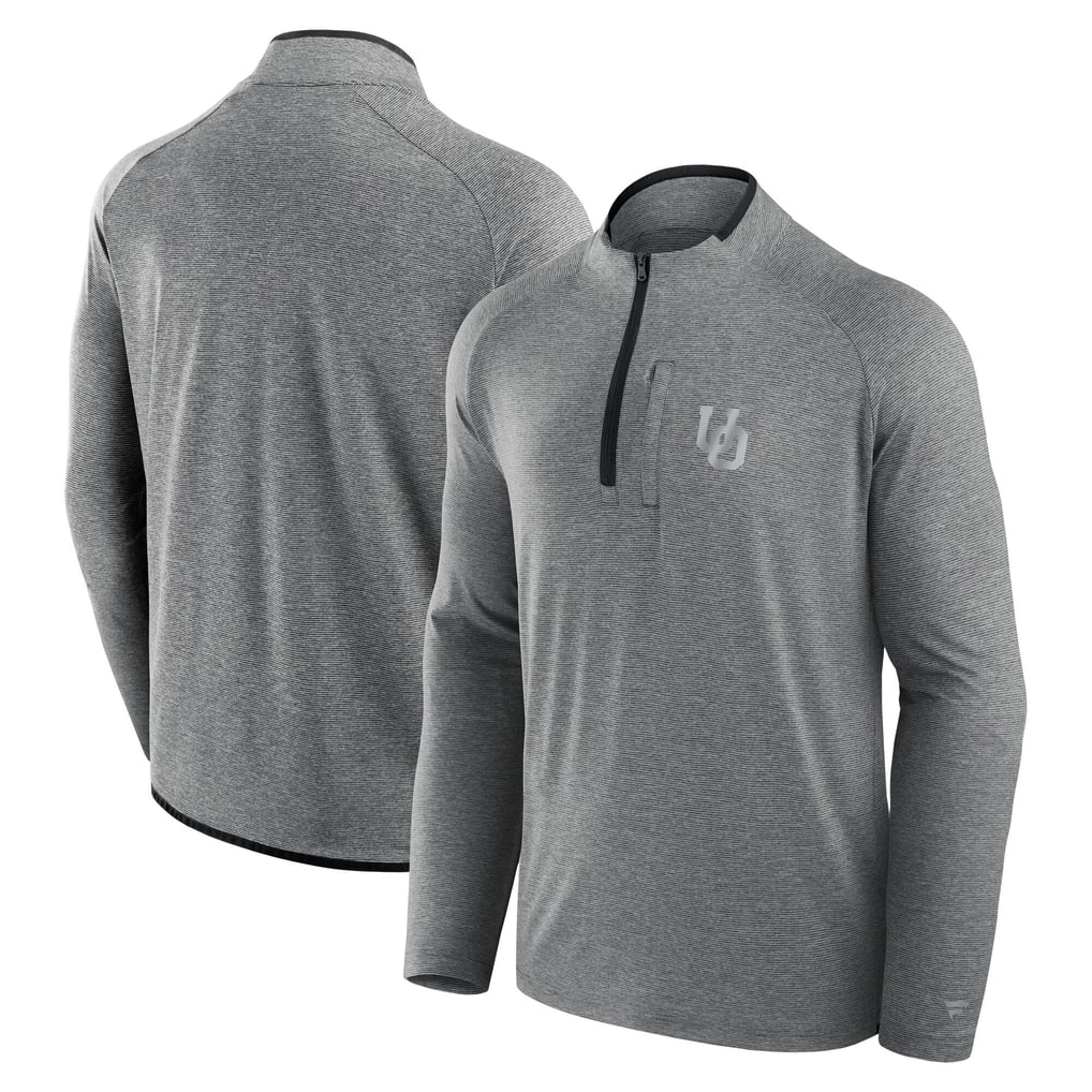 Oregon Ducks Fanatics Mock Neck Half-Zip Pullover Jacket  - Black