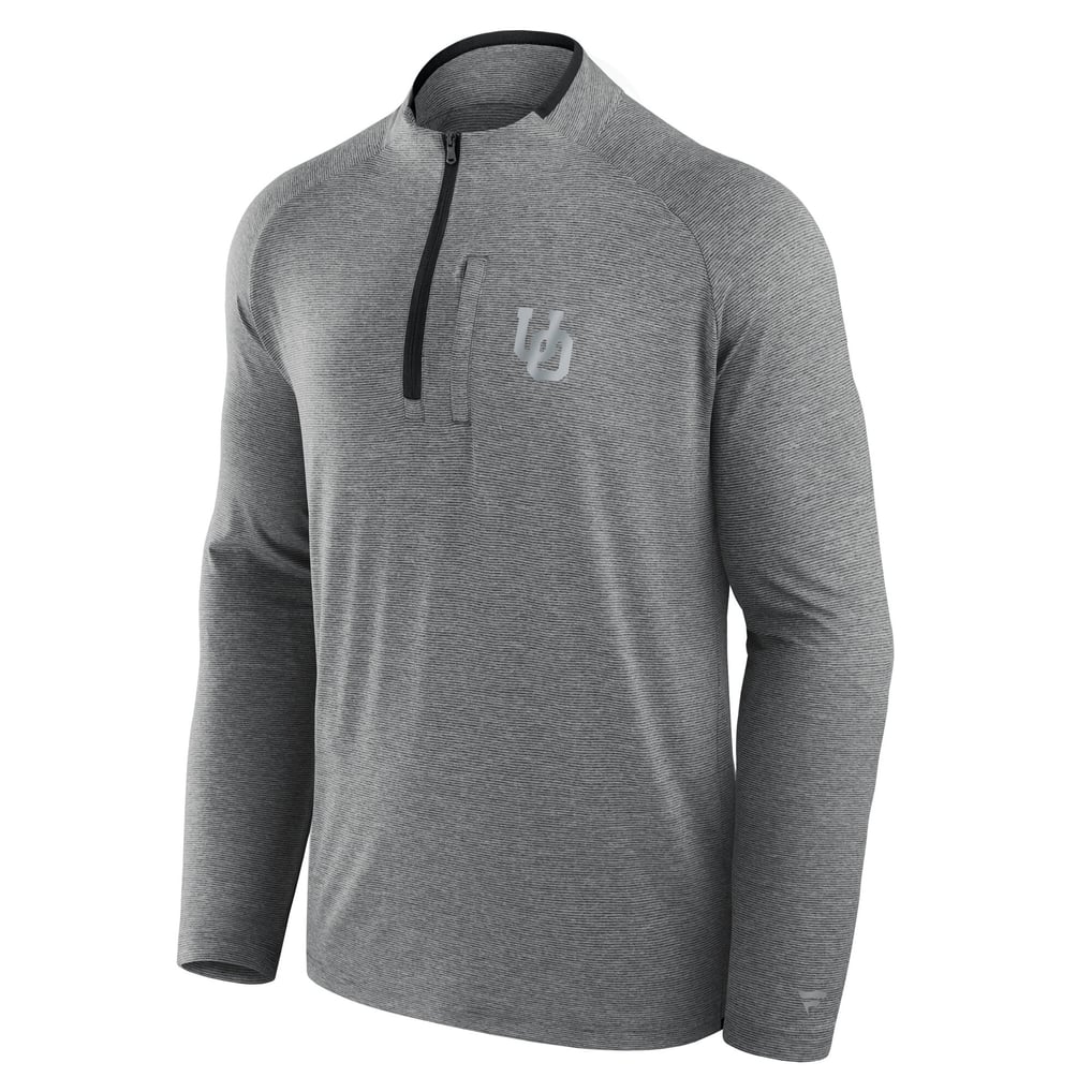 Oregon Ducks Fanatics Mock Neck Half-Zip Pullover Jacket  - Black