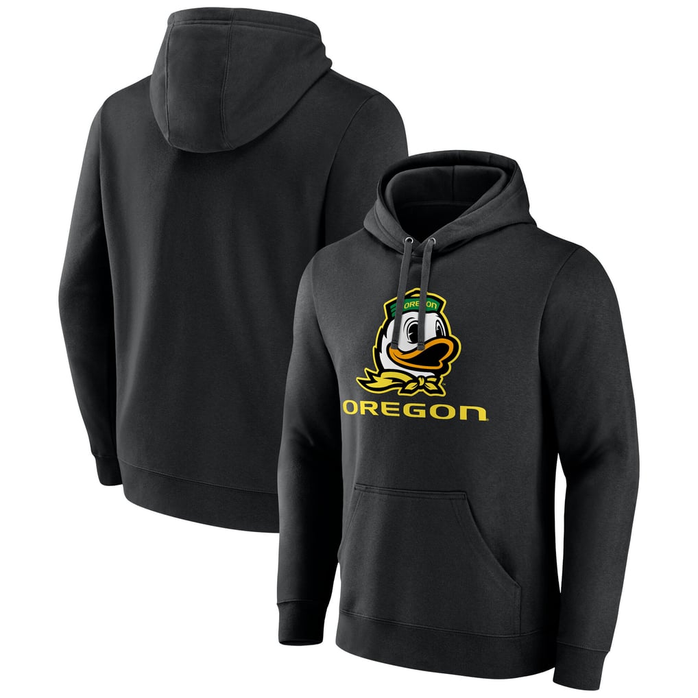  Oregon Ducks Fanatics Team Lockup Pullover Hoodie - Black