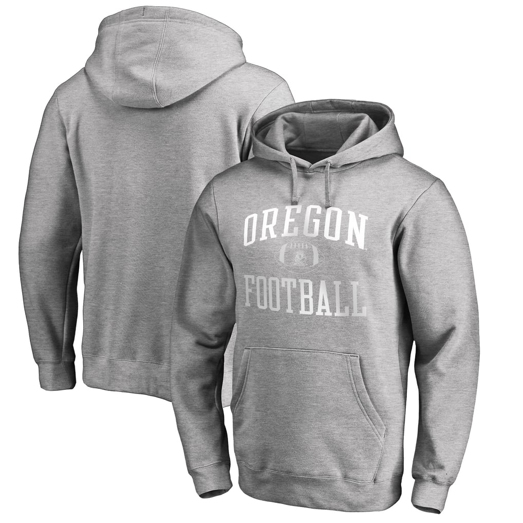 Oregon Ducks First Sprint Pullover Hoodie - Heather Gray