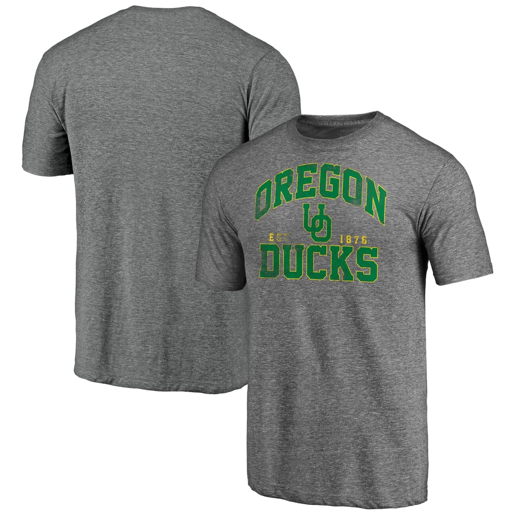 Oregon Ducks Winners Podium Tri-Blend T-Shirt - Heather Gray