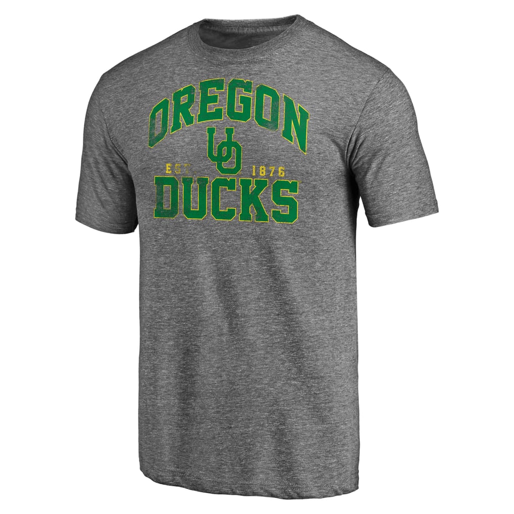 Oregon Ducks Winners Podium Tri-Blend T-Shirt - Heather Gray