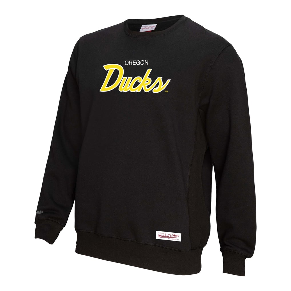  Oregon Ducks Mitchell & Ness Elite Script Pullover Sweatshirt - Black