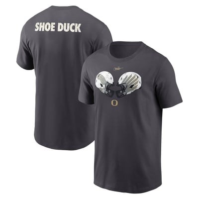 Oregon Ducks Nike Shoe Duck Unstoppable Force Dri-FIT T-Shirt - Anthracite