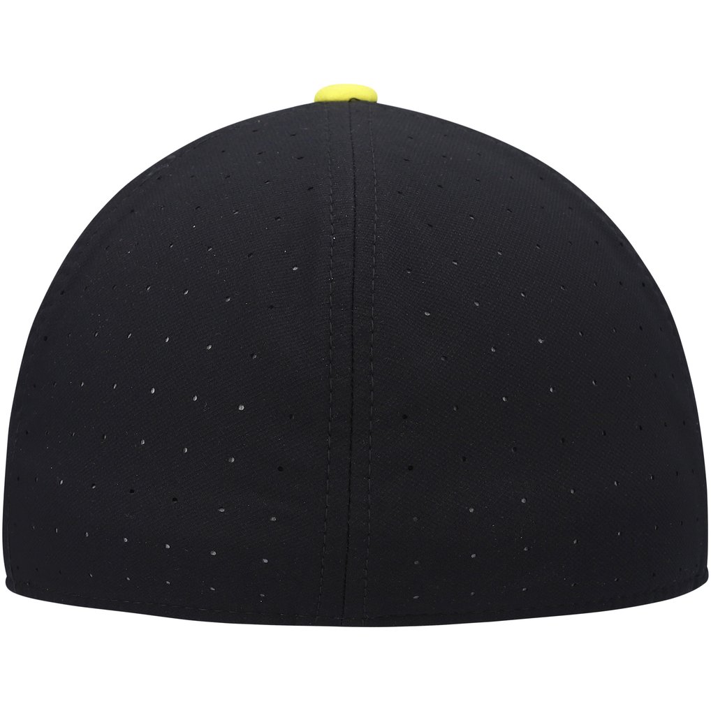 Oregon Ducks Nike Aero True Baseball Performance Fitted Hat - Black