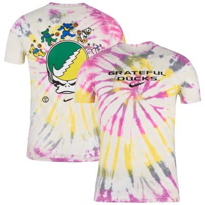 Oregon Ducks Nike Friend Of The Ducks Tie Dye T-Shirt - Cream