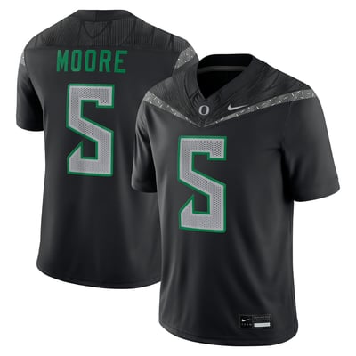 Dante Moore Oregon Ducks Nike Home  NIL Football Game Jersey - Black
