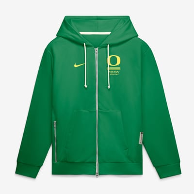  Oregon Ducks Nike 2026 Sideline Standard Issue Dri-FIT Full-Zip Hoodie - Green