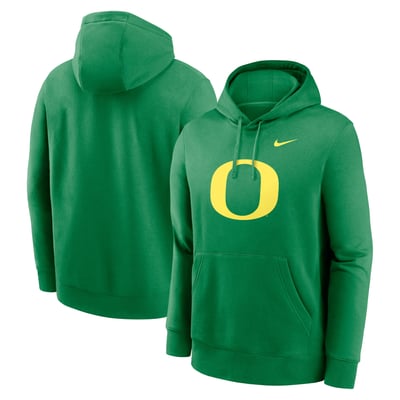 Oregon Ducks Nike Primetime Club Fleece Pullover Hoodie - Green