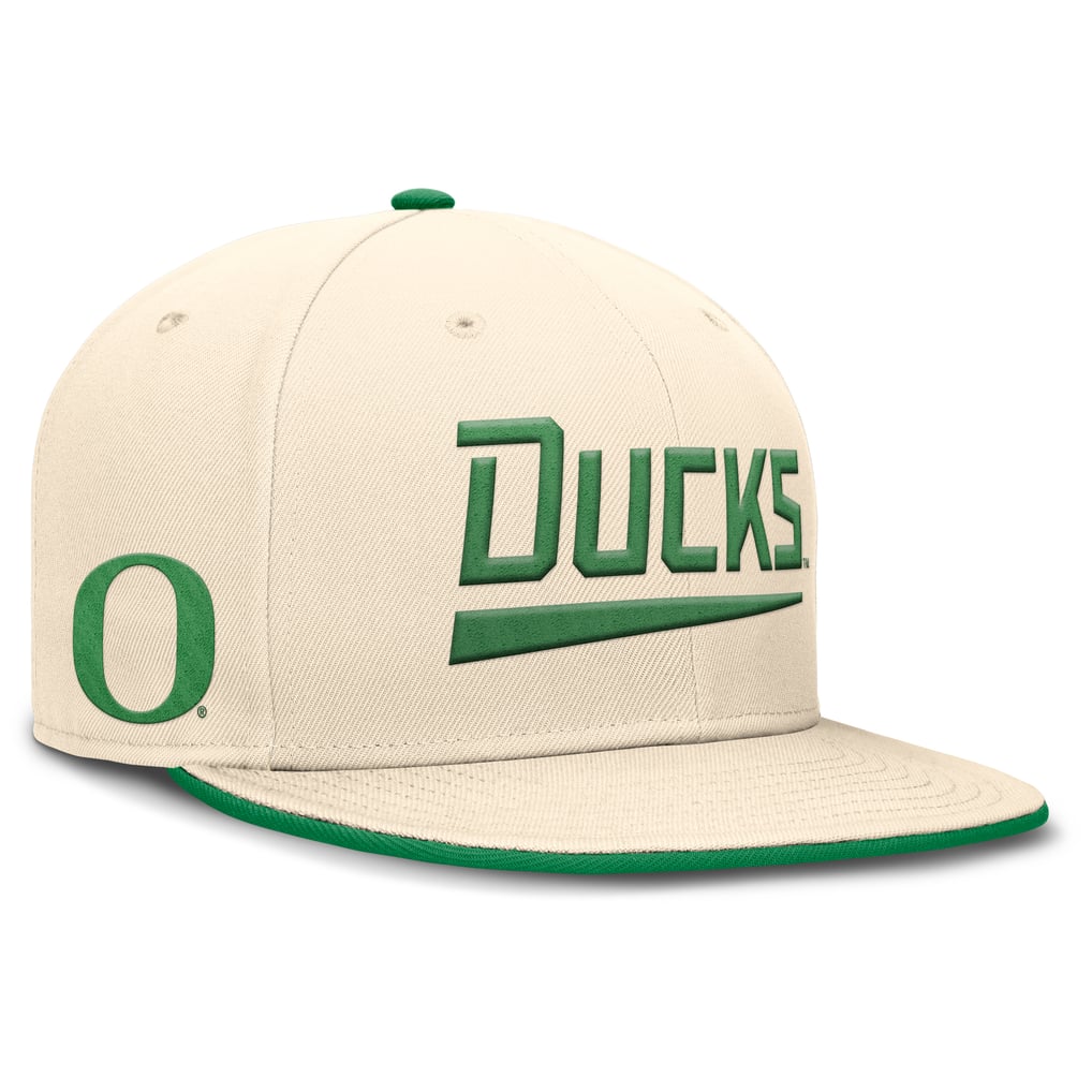 Oregon Ducks Nike 2026 Primetime Natural True Fitted Hat - Natural