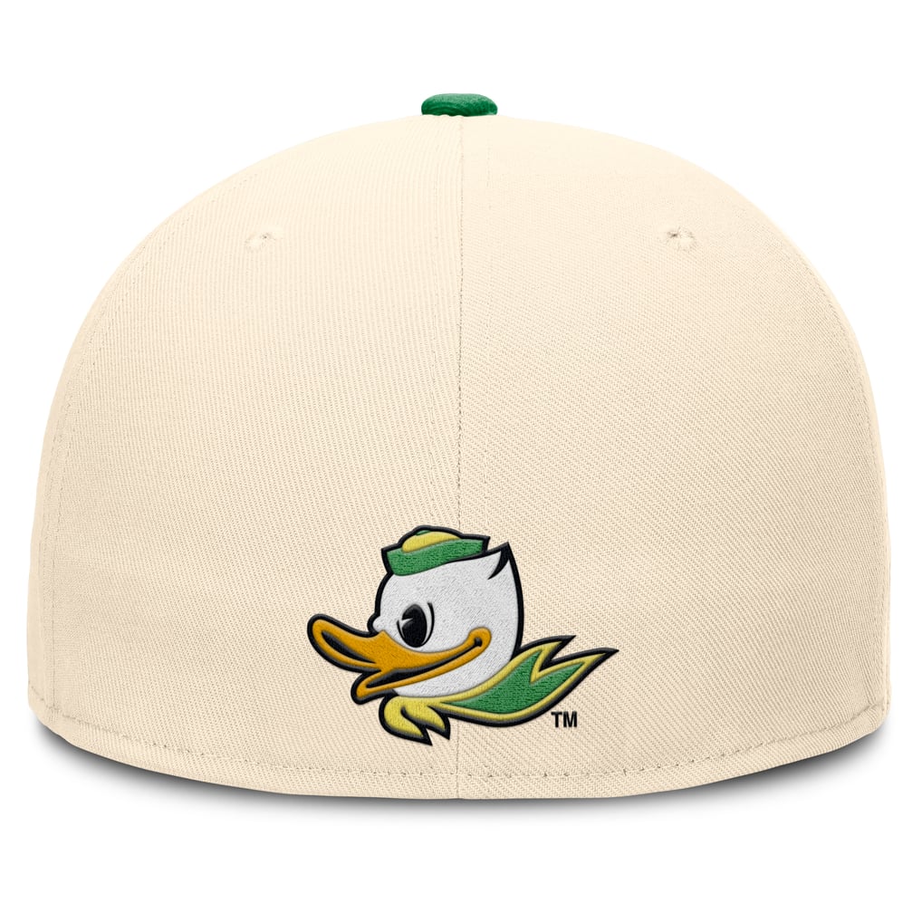Oregon Ducks Nike 2026 Primetime Natural True Fitted Hat - Natural