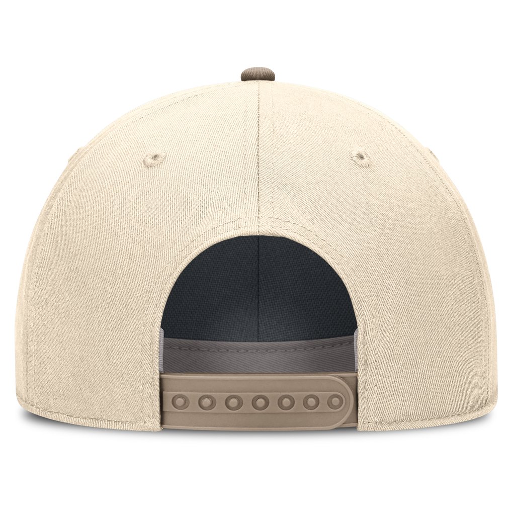 Oregon Ducks Nike Rise Legacy Throwback Logo Adjustable Hat - Natural